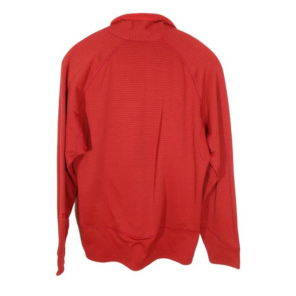 PATAGONIA Red Grid Fleece R1 1/4 Zip Pullover Jacket Size M - Picture 3 of 9